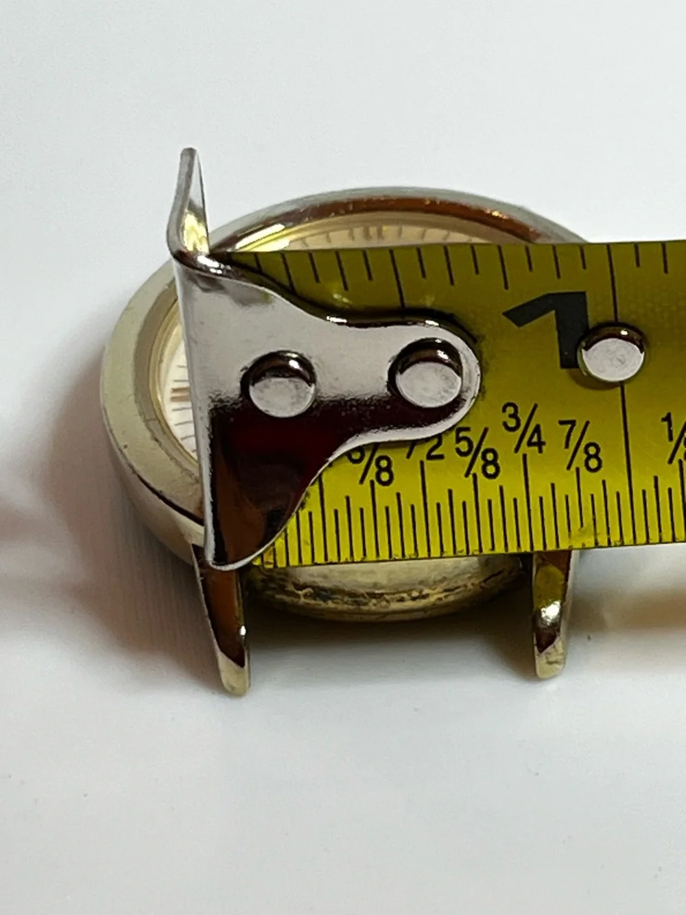 Timex Indiglo Day / Date Watch: 38mm Gold Colored Case: No Band- New Battery